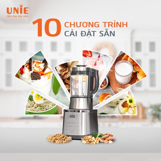 Máy làm sữa hạt Unie V8S 10 chức năng chuyên sâu